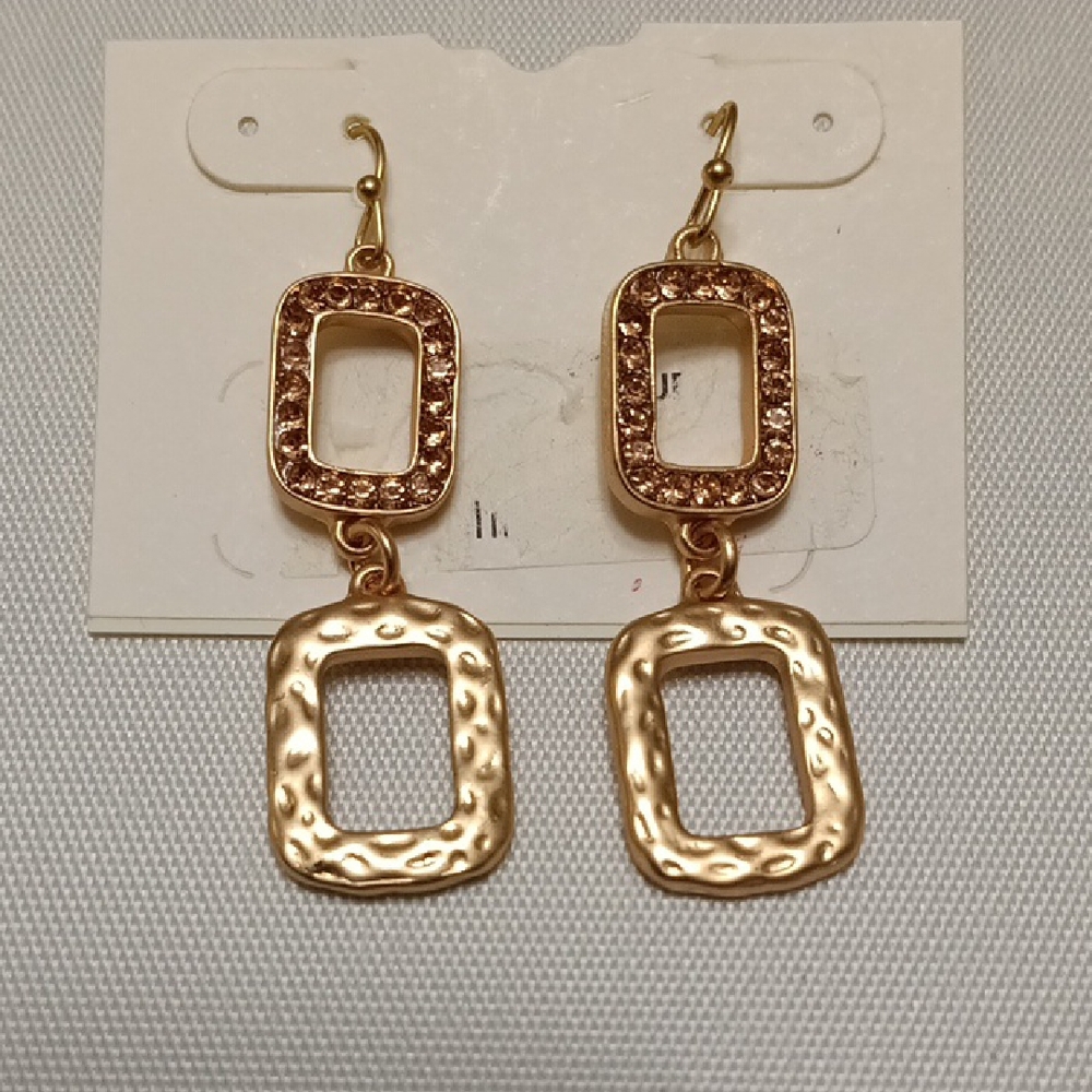 Elegant Rose Gold Dangle Earrings